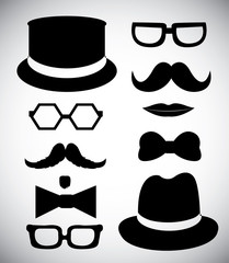Hipster style silhouette