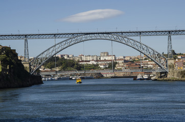 Stahlbrücke Ponte D.Luis I. über den Douro, Porto