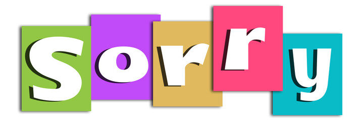 Sorry Colorful Stripes 
