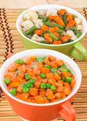 Fresh homemade vegetable soups.