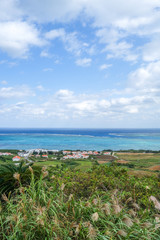 沖縄県　小浜島　大岳からの景色