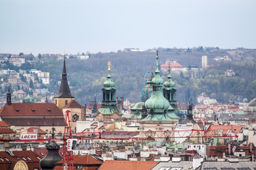 Obraz premium High angle view of Prague