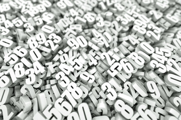 Obraz premium Science and numbers background
