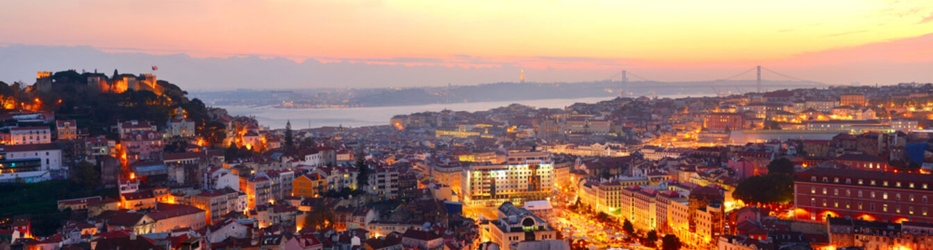 Lisbon beautiful panorama