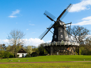 Fototapeta na wymiar Old windmill in Malmo, Sweden