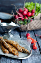 fried fish capelin