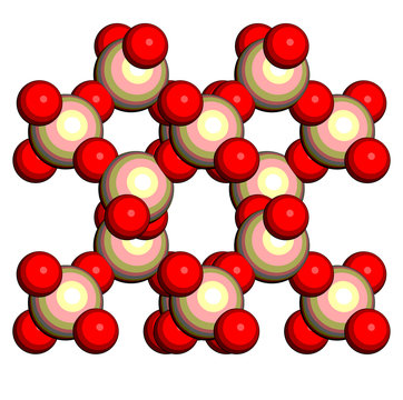 Quartz (rock Crystal) Mineral, Crystal Structure.