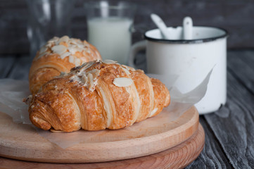 Fresh baked croissants