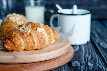 Fresh baked croissants