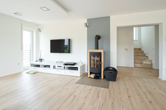 wohnzimmer mit kamin