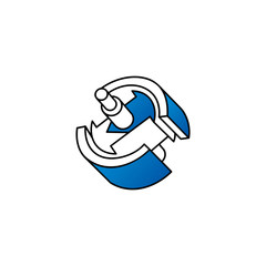 The rotor and the stator vector sign