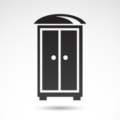 Closet vector icon.