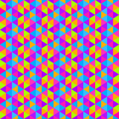 Geometric triangles background. Mosaic. 