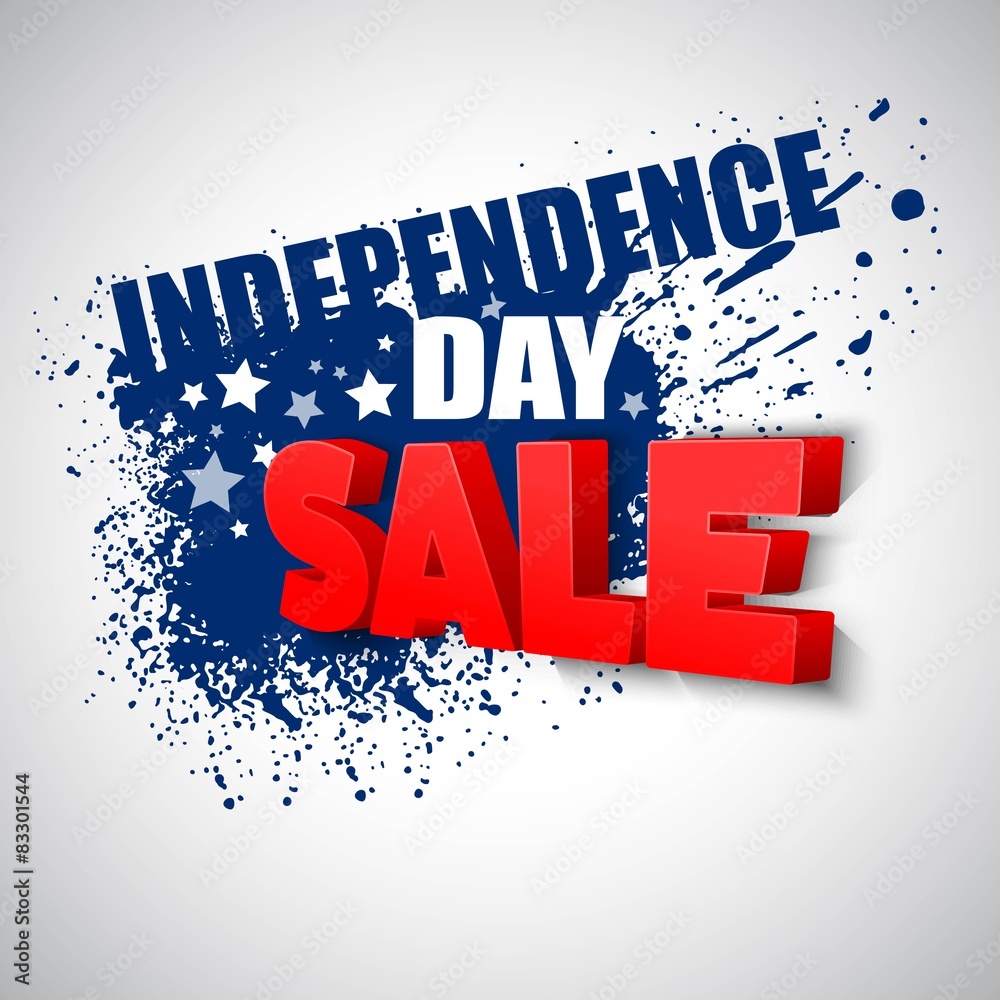 Wall mural 4th of july sale vector background