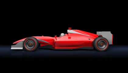 Generic red race car