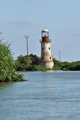 Abandoned lighthouse of Sulina, Danube delta