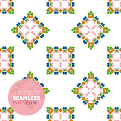Vector colorful seamless geometric pattern. Modern stylish