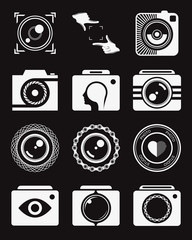 Set of Vector Icons and Logos Photo
