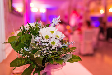 Wedding table decoration and flowers