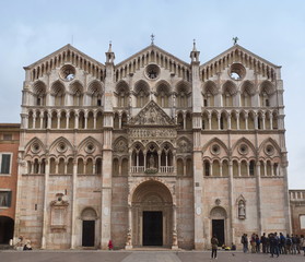 Fototapeta premium Die Kathedrale von Ferrara / Italien