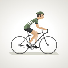Vintage Cyclist 1 (green)