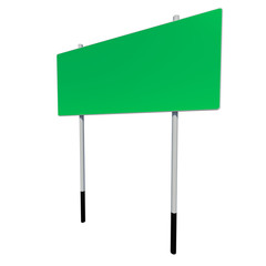 Green road sign