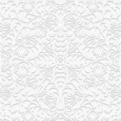 Seamless floral pattern in traditional style  