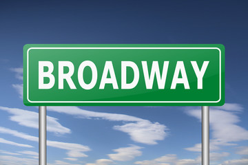 broadway traffic sign