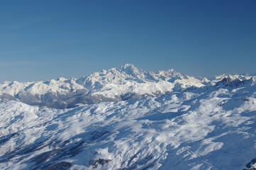 Fototapeta premium alps Meribel Les Menuirs