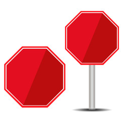 traffic sign ,red sign Isolated road warning