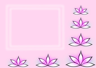 biglietto fiori di loto