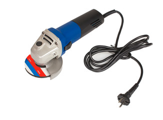 angle grinder on the white background