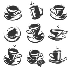 Tea set. Vector