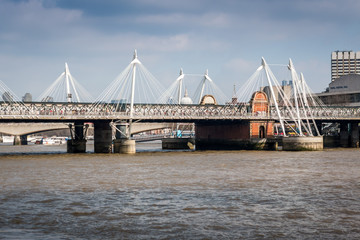 bridge in London on a sunny day