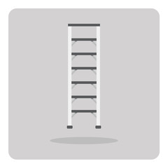 Vector of flat icon, ladder on isolated background