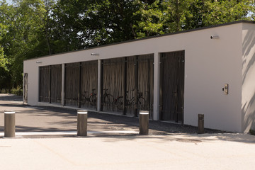 Very nice bicycle parking in the city