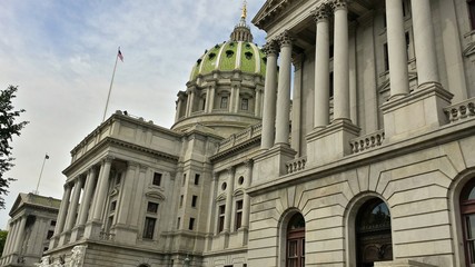 Wide Angle of Historic Pennsylvania State Capitol