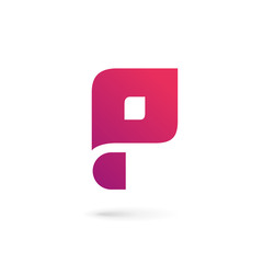 Letter P logo icon design template elements