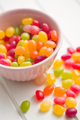 jelly beans in bowl