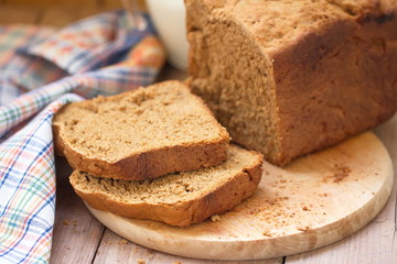 Sliced rye bread