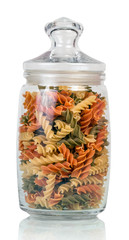 Raw italian pasta