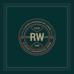 Vintage Line Art Geometric Logo Design Template