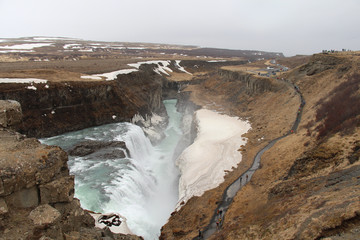 Gullfoss Wasserfall Island