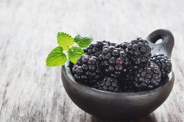 ripe blackberries