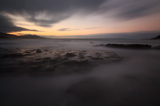 Silk effect on the Lastron beach, Muskiz