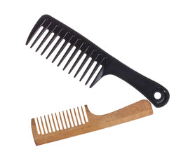 Professional hairdresser tools isolated on white - Stock image