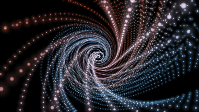 fantastic animation &ndash; particle stripe object in motion &ndash; loop HD