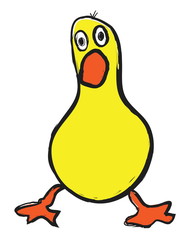 doodle cute little duck