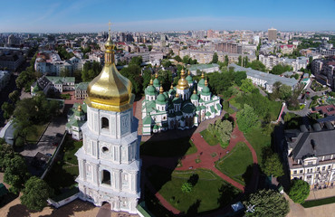 Obraz premium aerial view of Saint Sophia Cathedral in Kiev, Ukraine
