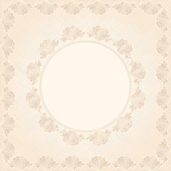 vintage background with decorative frame